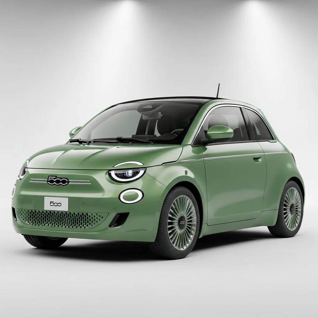 2025 Fiat 500E hero view